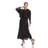 Sleeve Detail Pleated Button Jacket - JK1153 Black